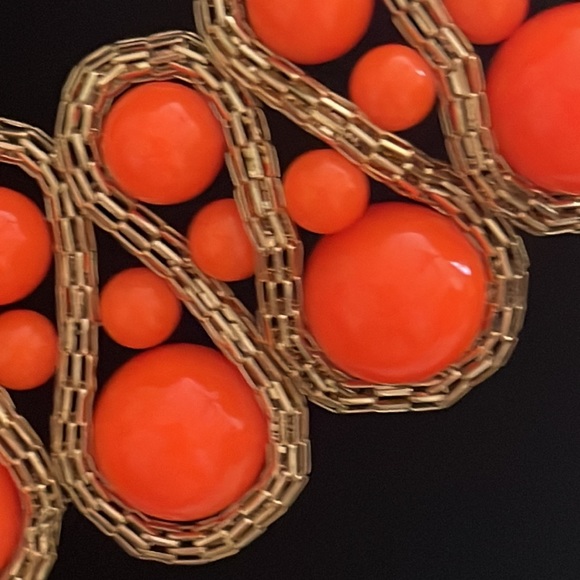 Orange and gold lavallière adjustableNWT - Picture 4 of 12